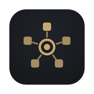 Hub and spokes icon